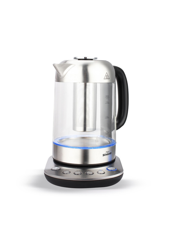Waterkoker met warmhoudfuncties LED 1,7L Schäfer Zilver